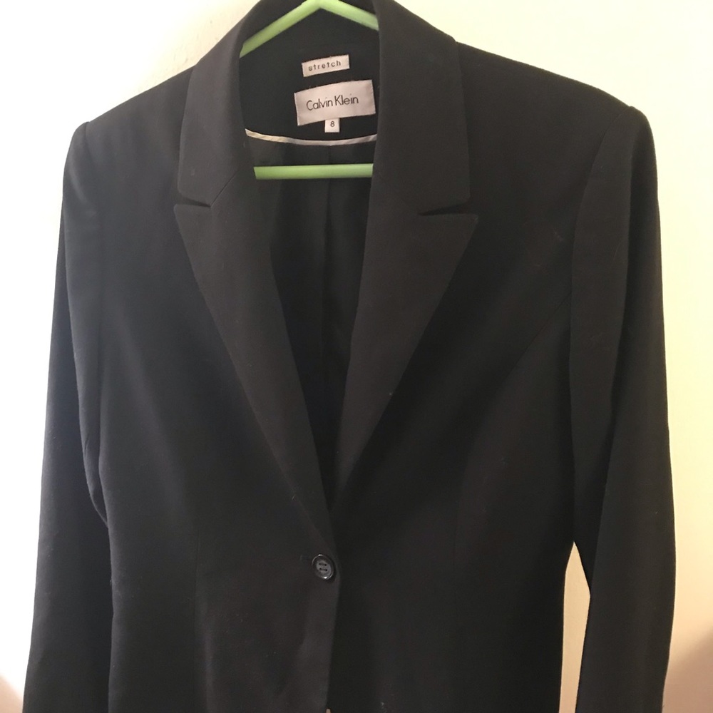 Calvin Klein One-Button Blazer